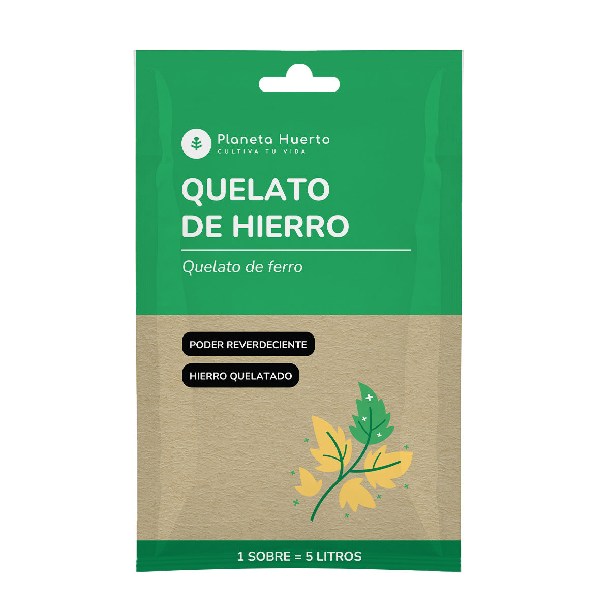 Planeta Huerto Pacote de Quelato de Ferro, 5 unidades para 25 L