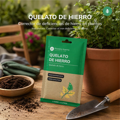 Planeta Huerto Saqueta de Quelato de Ferro para 5 L