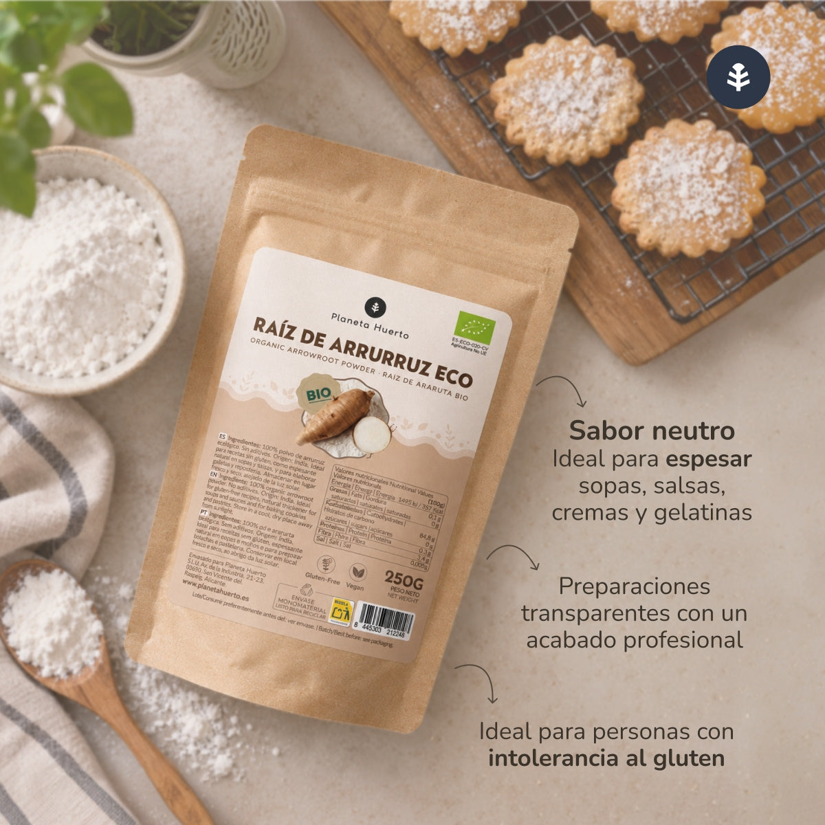Raíz de Arrurruz ECO Planeta Huerto 250 g