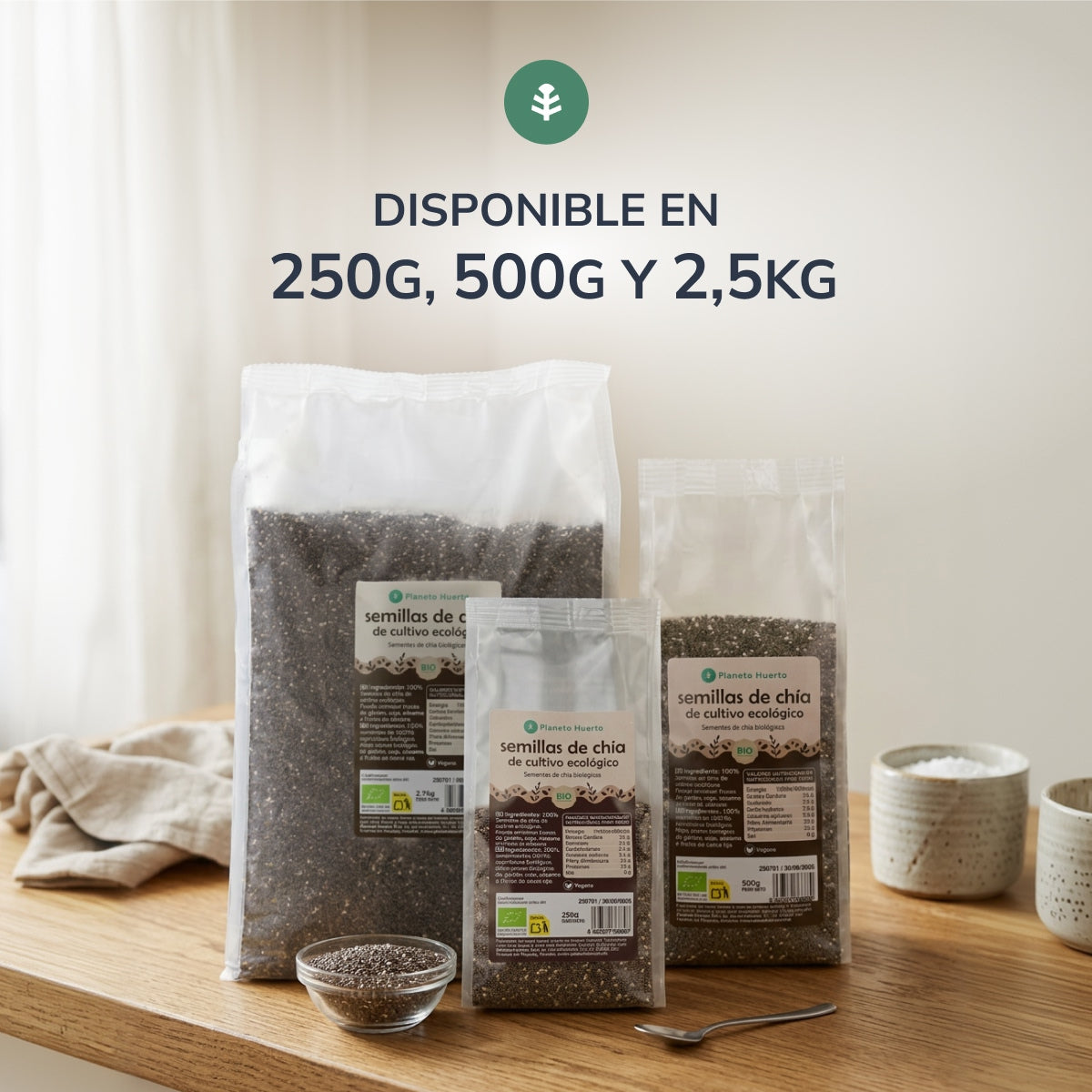 Sementes de Chia ECO Planeta Huerto 250 g