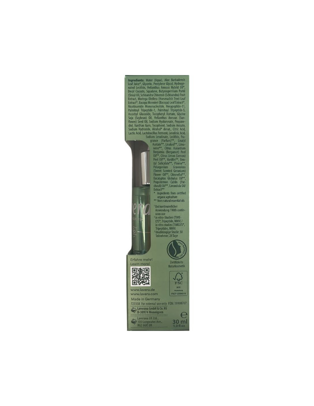 Sérum facial protector celular Skin Longevity Lavera 30 ml