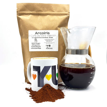 Cafe Sin Intermediarios - Arcoíris - Pack Café + Dos Mugs -tostado Semanal-envasado Al Envío-ideal Café Con Leche/solo_4