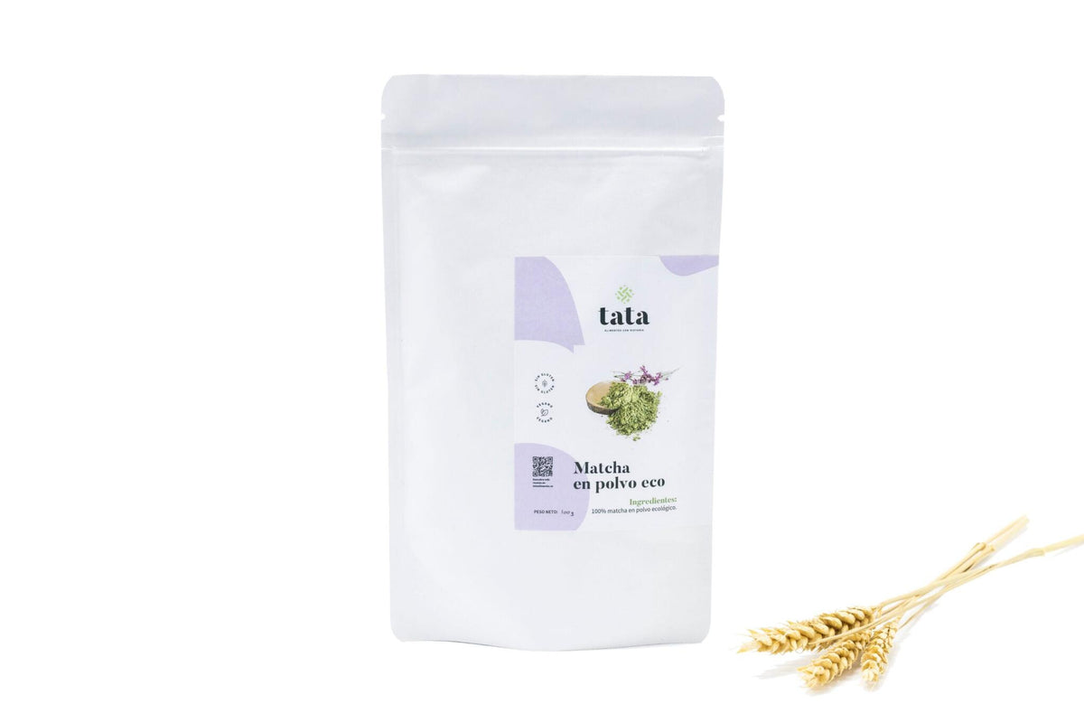 Té matcha japonés en polvo ecológico, alternativa al café para lattes 70 g_0