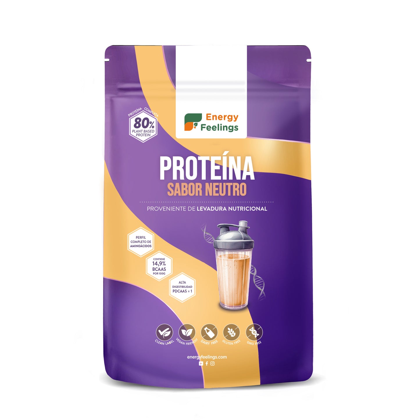 Proteina de levadura nutricional 84% Energy feelings 1 kg
