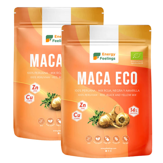 Embalagem de 2x Maca BIO em pó Energy Feelings 1kg