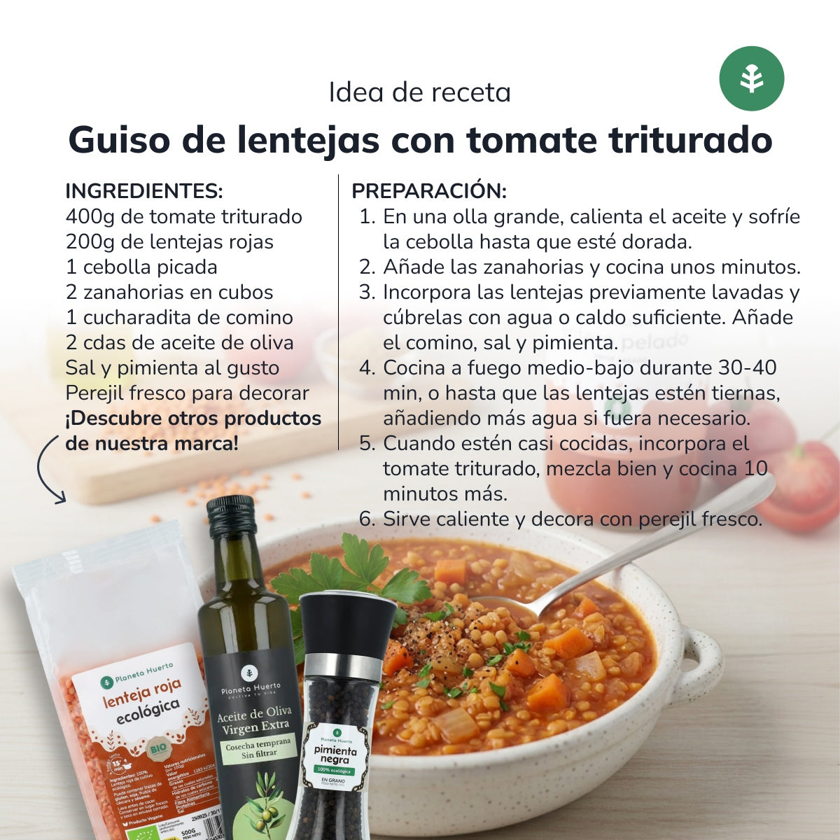 Tomates Triturados ECO Planeta Huerto 670 g