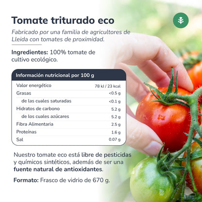 Tomates Triturados ECO Planeta Huerto 670 g