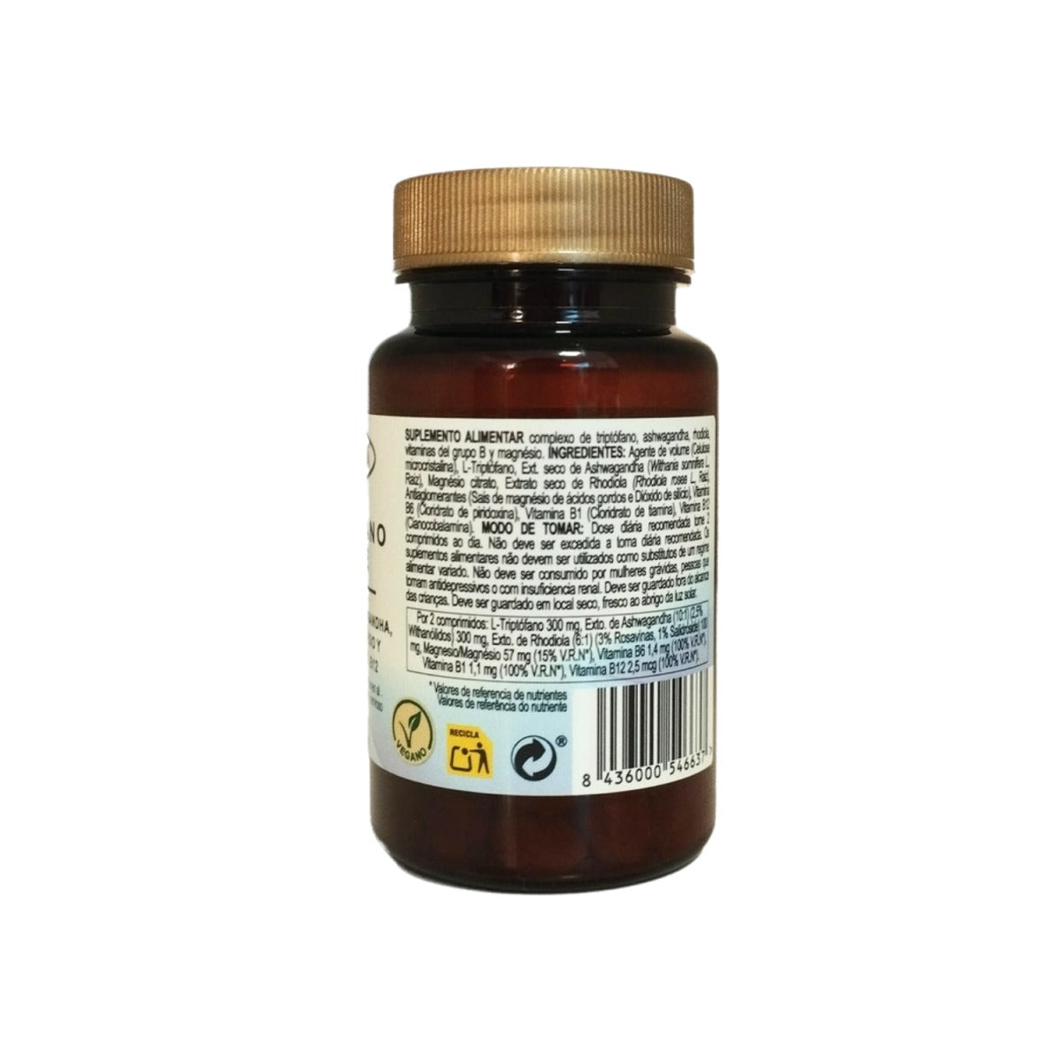 Triptofano Plus com Magnésio, Valeriana e Vitaminas B Integralia, 50 cápsulas