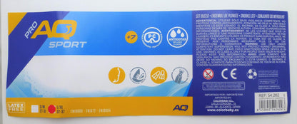 Aqua Sport Set Gafas De Buceo Niños C/tubo Y Aletas T.32-37_5