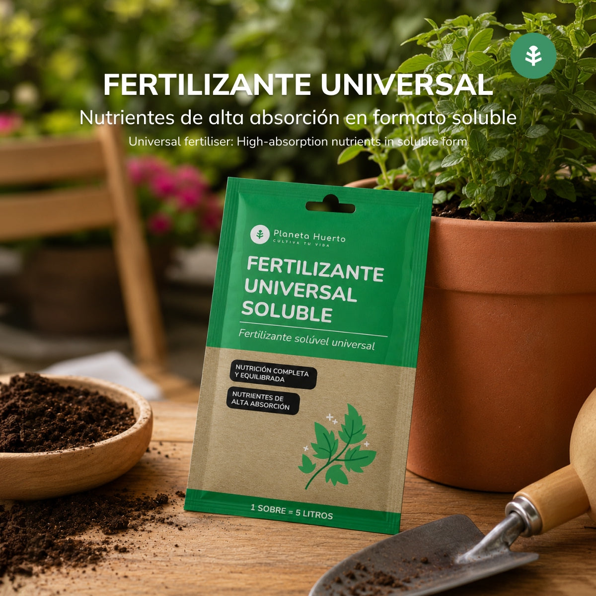 Planeta Huerto Fertilizante Universal 5 L Saquetas