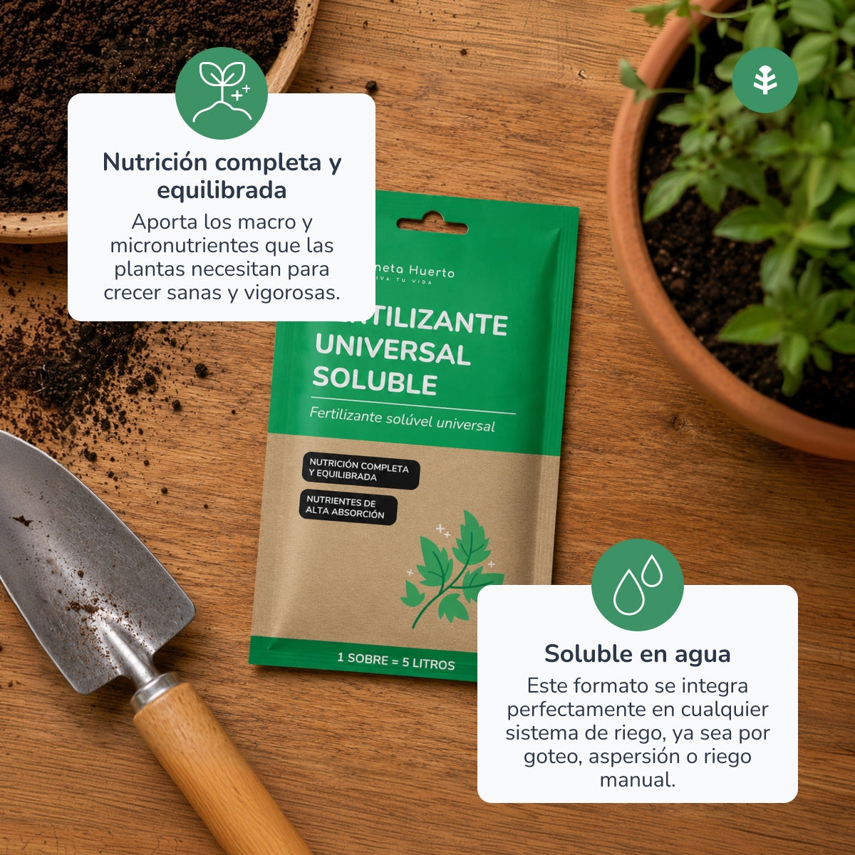 Planeta Huerto Fertilizante Universal 5 L Saquetas