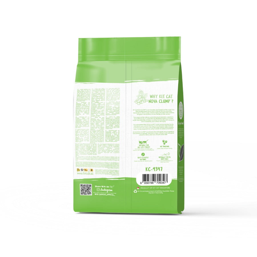 Pack de 6 Kit Cat Arena Eco SoyaClump - Areia para gatos de chá verde, 7 L